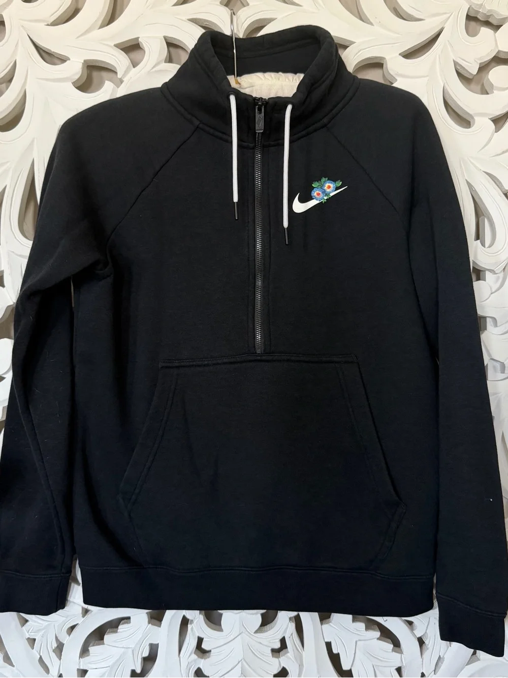 Nike Sportswear Femme Rally Floral Fleece Half-Zip Pullover Sweatshirt